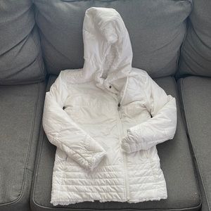 North Face White reversible jacket